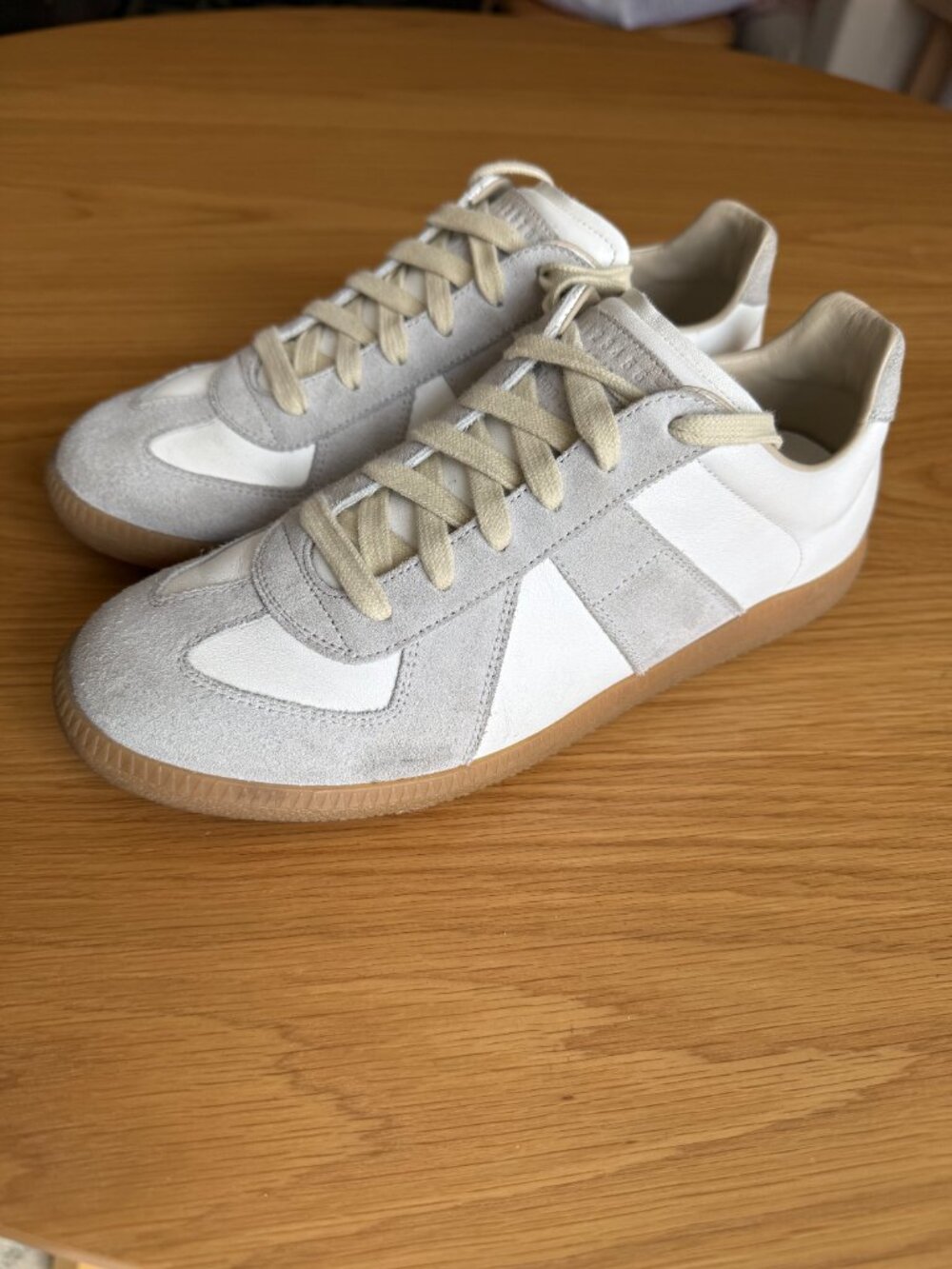 Maison Margiela GAT Sneakers White Leather Size 38.5 (US Womens Size 8)